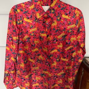 J Crew Collection size 2 silk blouse. Worn twice, excellent condition